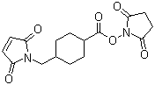 N-Succinimidyl 4-(N-maleimidomethyl)cyclohexane-1-carboxylate molecular structure (CAS 64987-85-5)