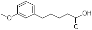 structure of CAS# 6500-64-7, 3-Methoxybenzenepentanoic acid;5-(3-Methoxyphenyl)pentanoic acid; 5-(m-Methoxyphenyl)valeric acid