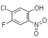 结构式 CAS# 65001-79-8, 5-氯-4-氟-2-硝基苯酚