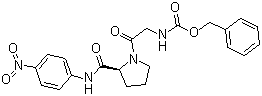 structure of CAS# 65022-15-3, N-[(Phenylmethoxy)carbonyl]glycyl-N-(4-nitrophenyl)-L-prolinamide