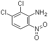 structure of CAS# 65078-77-5, 2,3-Dichloro-6-nitroaniline;2,3-Dichloro-6-nitrobenzenamine
