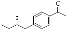 (S)-1-[4-(2-Methylbutyl)phenyl]ethanone molecular structure (CAS 65134-00-1)