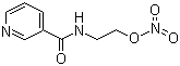 structure of CAS# 65141-46-0, Nicorandil;N-[2-(Nitroxy)ethyl]-3-pyridinecarboxamide