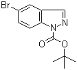 5-溴-吲唑-1-羧酸叔丁酯分子结构 (CAS 651780-02-8)