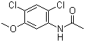 结构式 CAS# 65182-98-1, N-(2,4-二氯-5-甲氧基苯基)乙酰胺; N-2,4-二氯-5-甲氧基乙酰苯胺