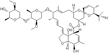 Avermectin B1b molecular structure (CAS 65195-56-4)
