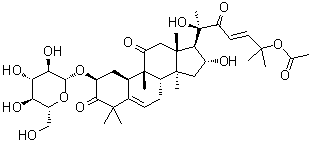 Cucurbitacin 2-O-beta-D-glucoside molecular structure (CAS 65247-27-0)