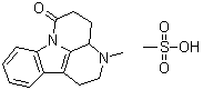 1,2,3,3a,4,5-Hexahydro-3-methyl-6H-indolo[3,2,1-de][1,5]naphthyridin-6-one monomethanesulfonate molecular structure (CAS 65284-88-0)