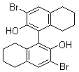 (1R)-3,3'-二溴-5,5',6,6',7,7',8,8'-八氢-[1,1'-联萘]-2,2'-二醇分子结构 (CAS 65355-08-0)