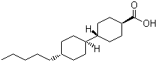 trans-4'-Pentyl-(1,1'-bicyclohexyl)-4-carboxylic acid molecular structure (CAS 65355-33-1)