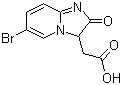 结构式 CAS# 653599-23-6, 6-溴-2,3-二氢-2-氧代咪唑并[1,2-a]吡啶-3-乙酸