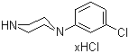 1-(3-氯苯基)哌嗪盐酸盐分子结构 (CAS 65369-76-8)
