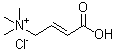 structure of CAS# 6538-82-5, Crotonobetaine hydrochloride;3-Carboxy-N,N,N-trimethyl-2-propen-1-aminium chloride