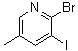 structure of CAS# 65550-82-5, 2-Bromo-3-iodo-5-methylpyridine;6-Bromo-5-iodo-3-picoline