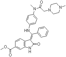结构式 CAS# 656247-17-5, 尼达尼布