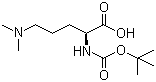 (S)-2-[(tert-Butoxycarbonyl)amino]-5-(dimethylamino)pentanoic acid molecular structure (CAS 65671-54-7)