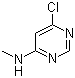 structure of CAS# 65766-32-7, 4-Chloro-6-methylaminopyrimidine;6-Chloro-N-methyl-4-pyrimidinamine; 6-Chloro-N-methylpyrimidin-4-amine; N-(6-Chloro-4-pyrimidinyl)-N-methylamine