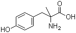 结构式 CAS# 658-48-0, DL-alpha-甲基酪氨酸
