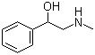 2-(甲基氨基)-1-苯乙醇分子结构 (CAS 6589-55-5)