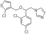 结构式 CAS# 65899-73-2, 噻康唑; 1-[2-[(2-氯-3-噻吩甲氧基)]-2-(2,4-二氯苯基基)]乙基咪唑