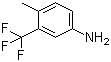 4-Methyl-3-(trifluoromethyl)aniline molecular structure (CAS 65934-74-9)