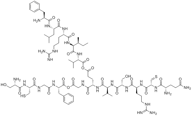 Somatotropin (176-191) molecular structure (CAS 66004-57-7)