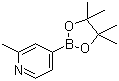 结构式 CAS# 660867-80-1, 2-甲基吡啶-4-硼酸频哪醇酯