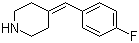 4-[(4-Fluorophenyl)methylene]piperidine molecular structure (CAS 661452-53-5)