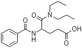 structure of CAS# 6620-60-6, Proglumide;(+/-)-4-Benzamido-N,N-dipropylglutaramic acid
