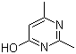 structure of CAS# 6622-92-0, 2,4-Dimethyl-6-hydroxypyrimidine;4-Hydroxy-2,6-dimethylpyrimidine; 2,6-Dimethyl-4-hydroxypyrimidine; 2,4-Dimethyl-6-pyrimidinol; 2,6-Dimethyl-1H-pyrimidin-4-one