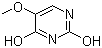 结构式 CAS# 6623-81-0, 5-甲氧基-2,4-二羟基嘧啶; 5-甲氧基尿嘧啶