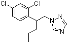 结构式 CAS# 66246-88-6, 戊菌唑; 1-[2-(2,4-二氯苯基)戊基]-1H-1,2,4-三唑