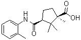 (1R,3S)-1,2,2-Trimethyl-3-[[(2-methylphenyl)amino]carbonyl]cyclopentanecarboxylic acid molecular structure (CAS 6626-16-0)