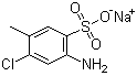 结构式 CAS# 6627-59-4, 2-氯-4-氨基甲苯-5-磺酸钠