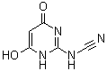 (1,4-二氢-6-羟基-4-氧代-2-嘧啶基)氰胺分子结构 (CAS 6627-61-8)