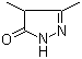 3,4-Dimethyl-5-pyrazolinone molecular structure (CAS 6628-22-4)