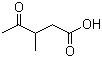 3-Methyl-4-oxopentanoic acid molecular structure (CAS 6628-79-1)