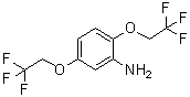 2,5-Bis(2,2,2-trifluoroethoxy)benzenamine molecular structure (CAS 66300-37-6)