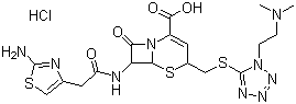 Cefotiam hydrochloride molecular structure (CAS 66309-69-1)
