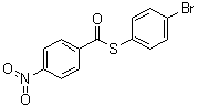 S-(4-Bromophenyl) 4-nitrothiobenzoate molecular structure (CAS 6631-85-2)