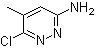 6-Chloro-5-methylpyridazin-3-amine molecular structure (CAS 66346-87-0)
