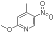 2-Methoxy-4-methyl-5-nitropyridine molecular structure (CAS 6635-90-1)