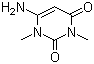 structure of CAS# 6642-31-5, 6-Amino-1,3-dimethyluracil;6-Amino-1,3-dimethyl-1,2,3,4-tetrahydropyrimidine-2,4-dione