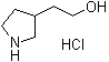 3-Pyrrolidineethanol hydrochloride molecular structure (CAS 664364-46-9)