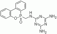 N-[(10-氧代-9,10-二氢-9-氧杂-10-磷杂菲-10-基)甲基]-1,3,5-三嗪-2,4,6-三胺分子结构 (CAS 66499-31-8)
