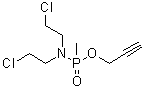 N,N-Bis(2-chloroethyl)-P-methylphosphonamidic acid 2-propyn-1-yl ester molecular structure (CAS 6651-09-8)