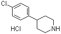 structure of CAS# 6652-06-8, 4-(4-Chlorophenyl)piperidine hydrochloride