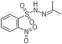 N-Isopropylidene-N'-2-nitrobenzenesulfonyl hydrazine molecular structure (CAS 6655-27-2)