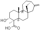 (3alpha,4alpha)-3-Hydroxykaur-16-en-18-oic acid molecular structure (CAS 66556-91-0)
