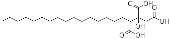 structure of CAS# 666-99-9, Agaricinic acid;2-Hydroxy-1,2,3-nonadecanetricarboxylic acid; Agaricin; Agaricinic acid; Laricic acid; NSC 60429; NSC 65690; alpha-Cetylcitric acid